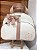Bolsa Maternidade Grande Sintético Offwhite com Nude - Imagem 5